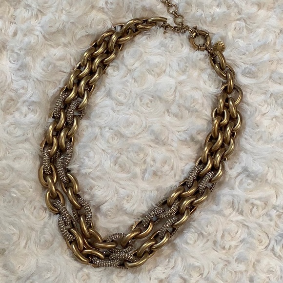 J Crew Pave Link Necklace - Picture 4 of 10